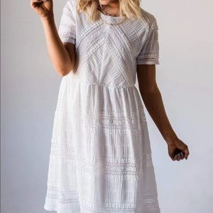 Jada Lace Detailed Dress - Lucy Avenue Boutique